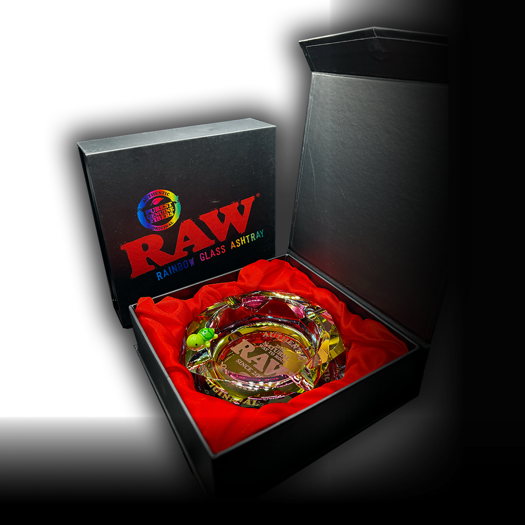 RAW® Rainbow Glass Ashtray
