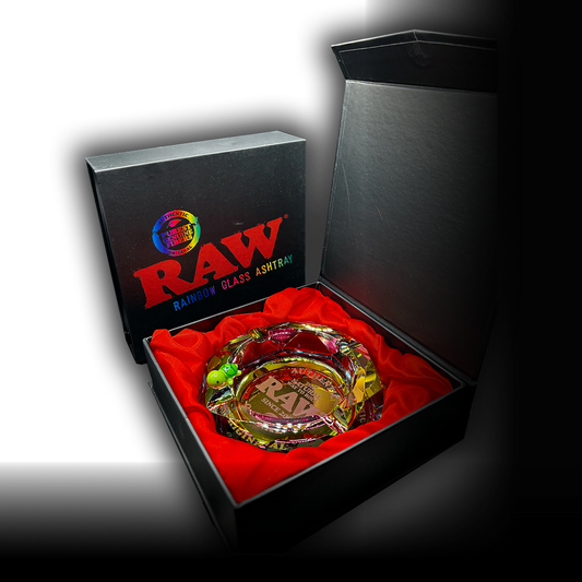 RAW® Rainbow Glass Ashtray