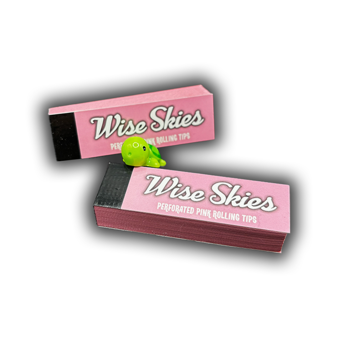 Wise Skies Pink Natural Organic Perforated Roach Tips