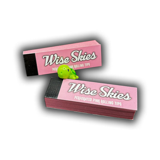 Wise Skies Pink Natural Organic Perforated Roach Tips