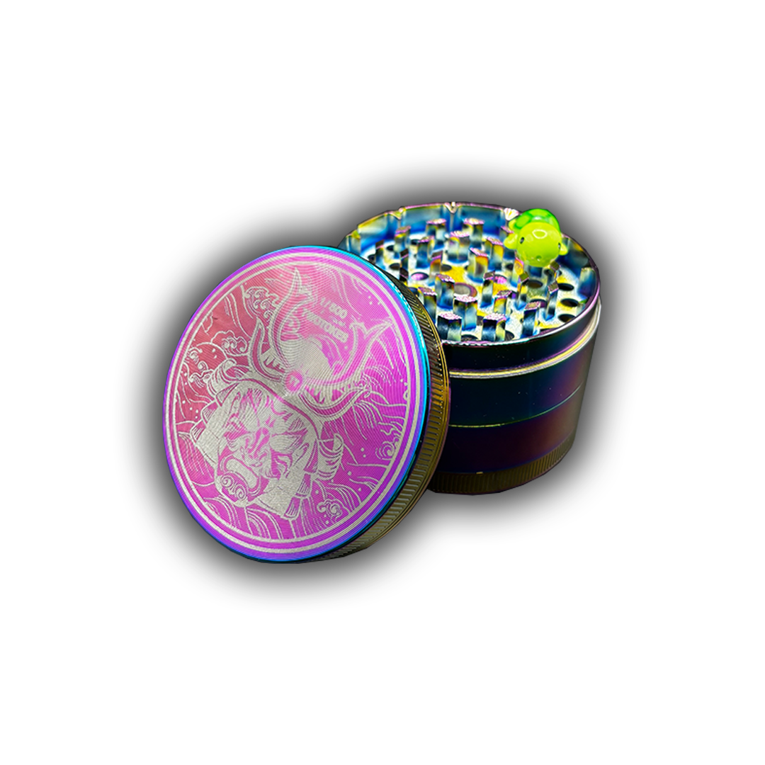 TWOTOKESUK© LIMITED EDITION 001 HERB GRINDER 63MM - RAINBOW