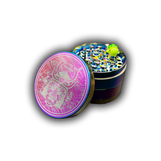 TWOTOKESUK© LIMITED EDITION 001 HERB GRINDER 63MM - RAINBOW